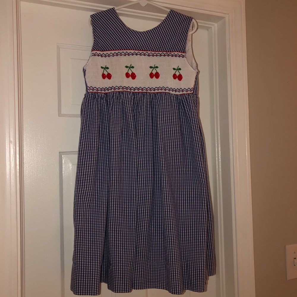 Orient Expressed Girls Smocked Cherries dress 7